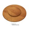 Prato Giratório para Servir na Mesa de Jantar 60 Cm - Mel - 6