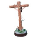 Ver imagem 3 de Crucifixo Jesus Crucificado De Mesa 23 Cm Em Resina