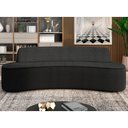 Ver imagem 2 de Sofá 4 Lugares Curvo Sala de Estar Living Cancún D02 Bouclê Preto 280cm Bc-08 - Lyam Decor