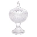 Ver imagem 2 de Potiche Decorativa Cristal com Pé Queen 11X18cm - Wolff