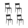 Conjunto de 4 Cadeiras Tramontina Diana Summa Preto 92030/409 - 1