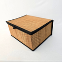 Ver imagem 2 de Conjunto Caixas Organizadoras Bambu - Forradas - Tampas 3 Peças
