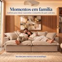 Ver mais imagens de Sofá Cama Tokyo 2m Linho Molas Ensacadas com Almofadas - Bege