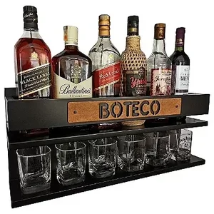 Barzinho de Parede - Boteco - 60 X 26 Preto Fosco