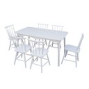 Ver mais imagens de Jogo de Jantar Colonial Brisa Mesa 137x80 Cm Branca + 06 Cadeiras Brancas