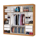 Ver imagem 2 de Guarda Roupa Rubi 8 Portas Cinamomo/off - Carioca Móveis