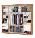 Ver imagem 2 de Guarda Roupa Rubi 8 Portas Cinamomo/off - Carioca Móveis