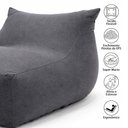Ver imagem 4 de Puff Viva Sensorial Ergonômico Extrema Maciez Enchimento Pérolas 3mm Pufe