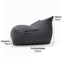Ver imagem 5 de Puff Viva Sensorial Ergonômico Extrema Maciez Enchimento Pérolas 3mm Pufe