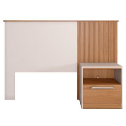 Cabeceira para Cama de Solteiro Marrom Oberon Caemmun - 3