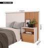 Cabeceira para Cama de Solteiro Marrom Oberon Caemmun - 5