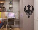 Ver imagem 3 de Placa Decorativa Aliança Rebelde Nave Geek Mdf Premium Preto