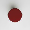 Ver mais imagens de Puff Decorativo Eloah Redondo Assento Extra para Sala Quarto Suede Pufe com Pés de Madeira