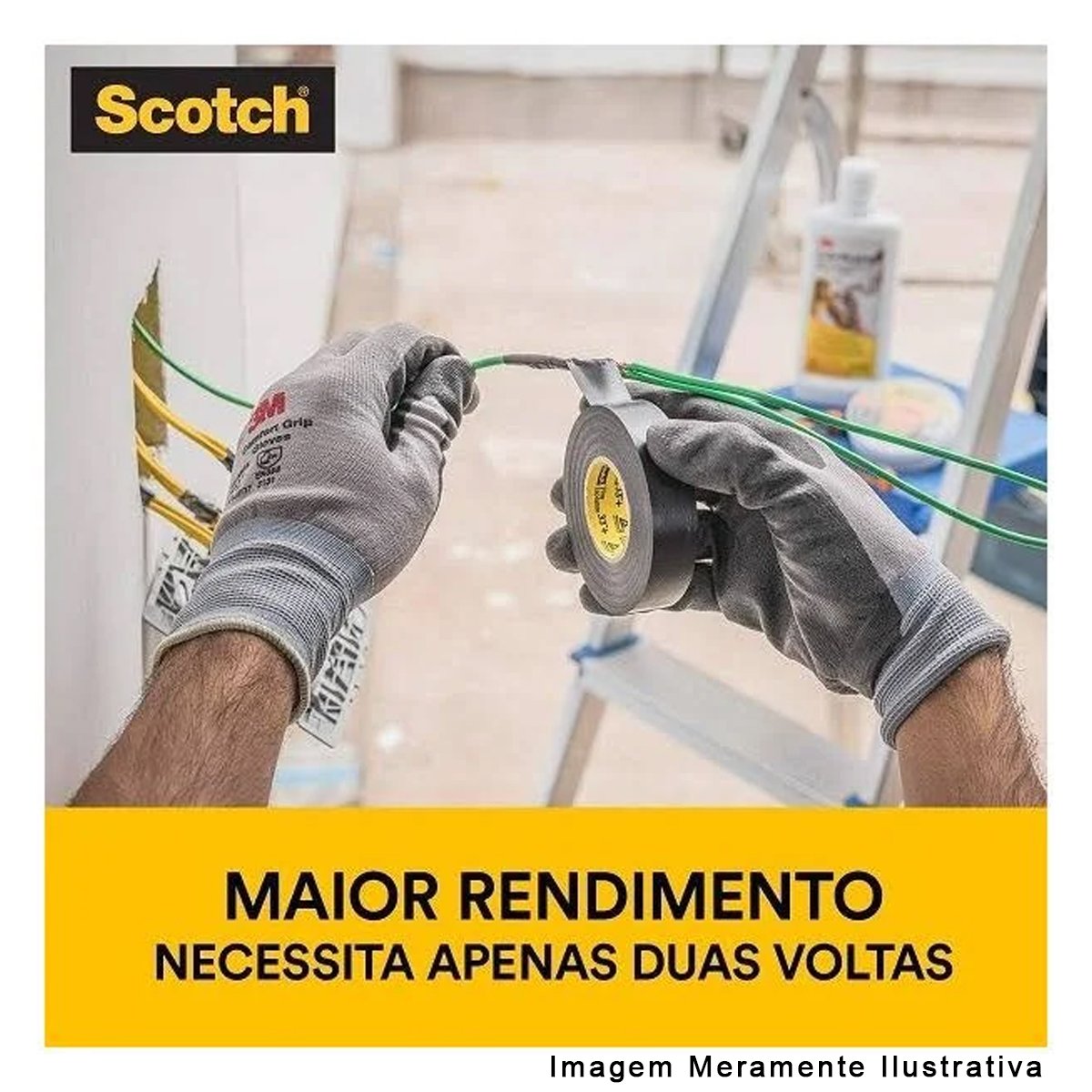 Fita Isolante Amarela Scotch 35+ 19mmx20m 750v 3M Do Brasil - 3