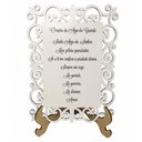 Ver imagem 2 de Kit 2 Quadros Decorativo MDF 20cm x 28cm para Sala de Estar Oração Anjo da Guarda M01 Branco e Cru -