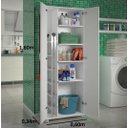 Ver imagem 4 de Armário P/ Lavanderia 2 Portas Espaço Escada Armazenamento Clickforte Armário Lavanderiabr