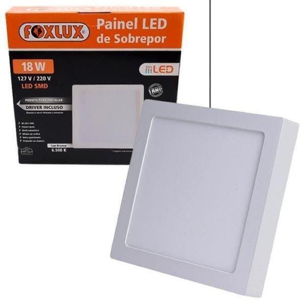 Painel Led Downlight De Sobrepor 18W 1400Lm Bivolt Foxlux