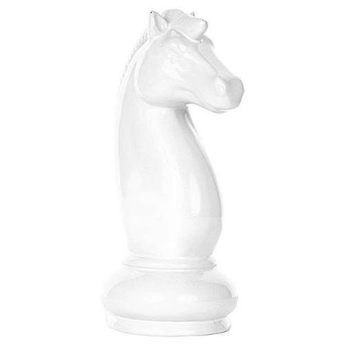Peça de Xadrez Decorativa de Porcelana - Cavalo - Preto