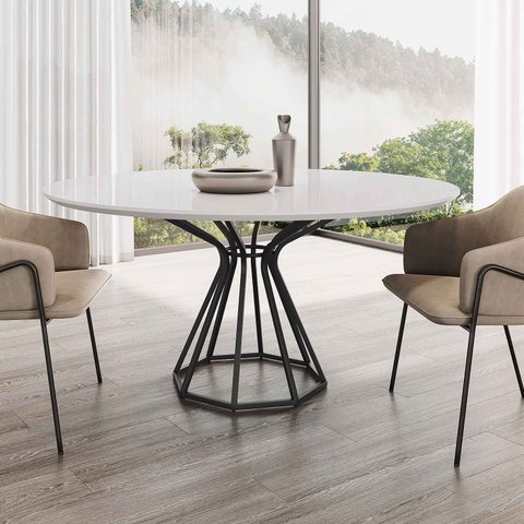 Mesa de Jantar Redonda Crown