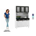 Ver imagem 5 de Armário De Cozinha De Aço Kit Triplo Telasul Preto Star New