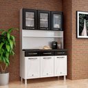 Ver imagem 1 de Armário De Cozinha De Aço Kit Triplo Telasul Preto Star New