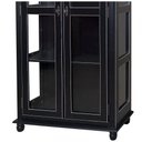 Ver imagem 3 de Cristaleira Lateral Com 2 Portas de Vidro e 3 Prateleiras 301 Preta