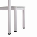 Ver imagem 3 de Kit 2 Bancos com Mesa Refeitório F5 Office Industrial MDP Metal Cinza