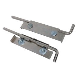 Fechadura Cadeado Porta de Aço Lateral Interna Chapa Par - Dovale - 87007 - 1