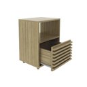 Ver imagem 5 de Mesa Cabeceira Infantil cm-8042 c/1 Gaveta Amêndoa/Branco - Tecno Mobili