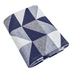 Tapete Jacquard Sala Quarto Látex 1,35 M X 2,00 M Pequeno Emborrachado Antiderrapante Dallas Marinho - 4