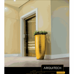 Rodapé Poliestireno 12cm Liso Branco 50012 Arquitech - 3