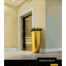 Rodapé Poliestireno 12cm Liso Branco 50012 Arquitech - 3