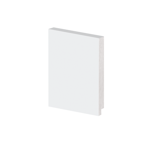 Rodapé Poliestireno 12cm Liso Branco 50012 Arquitech