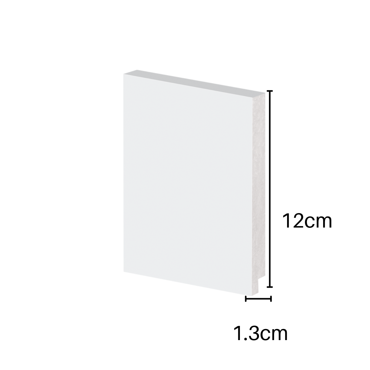 Rodapé Poliestireno 12cm Liso Branco 50012 Arquitech - 2