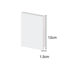 Ver imagem 2 de Rodapé Poliestireno 12cm Liso Branco 50012 Arquitech