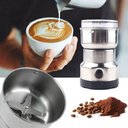 Ver imagem 2 de Moedor de Café Elétrico Mini 200W 110V em Aço Inox para Sementes e Cereais Prata