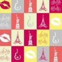 Ver imagem 5 de Papel Parede Beijo Estatua Liberdade Paris Bicicleta Violão