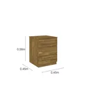 Ver imagem 3 de Mesa de Cabeceira 3 Gavetas Veronna Tcil Móveis