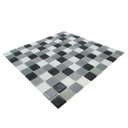 Ver imagem 4 de Pastilhas de Vidro Cinza e Preta Mescla Cristal Brilhante Cozinha Banheiro Piscina 30x30cm