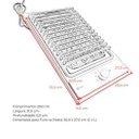Ver imagem 3 de Churrasqueira Elétrica de Embutir Domino Barbecue Pedras Vulcânicas Profissional 30cm Inox 304cozix