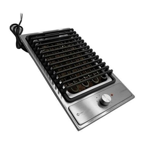 Churrasqueira Elétrica de Embutir Domino Barbecue Pedras Vulcânicas Profissional 30cm Inox 304cozix