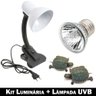 Luminária para Répteis com Iluminação Uva Uvb 3.0 Terrario Uva Uvb Reptil Sistema de Luz Uv 3.0 para - 8