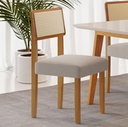 Ver imagem 7 de Mesa Elegance Tampo Off com Vidro 6 Cadeiras Lazúli