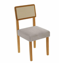 Ver imagem 5 de Mesa Elegance Tampo Off com Vidro 6 Cadeiras Lazúli