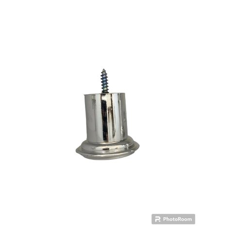 Kit 12 Pés para Sofá e Poltrona e Moveis de Madeira 6cm de Altura Metalizado