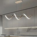 Ver imagem 3 de Pendente Espiral Rose Gold Led 30w Bivolt Alumínio e Silicone 3 Tons de Cor 3000k 4000k 6500k Design