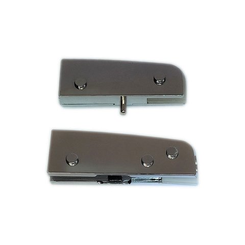 Dobradiça superior + inferior para porta pivotante de vidro temperado blindex (Sistema tradicional o