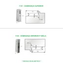 Ver imagem 3 de Dobradiça superior + inferior para porta pivotante de vidro temperado blindex (Sistema tradicional o