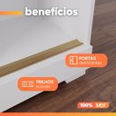 Ver imagem 6 de Guarda Roupas Casal 2 Portas de Correr 4 Gavetas Frisado com Espelho 100% MDF Flower