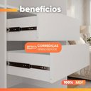 Ver imagem 7 de Guarda Roupas Casal 2 Portas de Correr 4 Gavetas Frisado com Espelho 100% MDF Flower